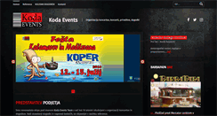 Desktop Screenshot of koda-events.com