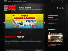 Tablet Screenshot of koda-events.com